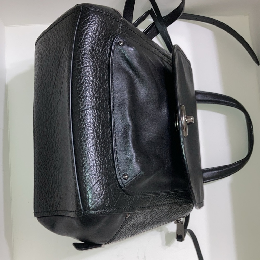 π£ COACH Faye π£ Mixed Materials Backpack in Black. - Picture 11 of 16